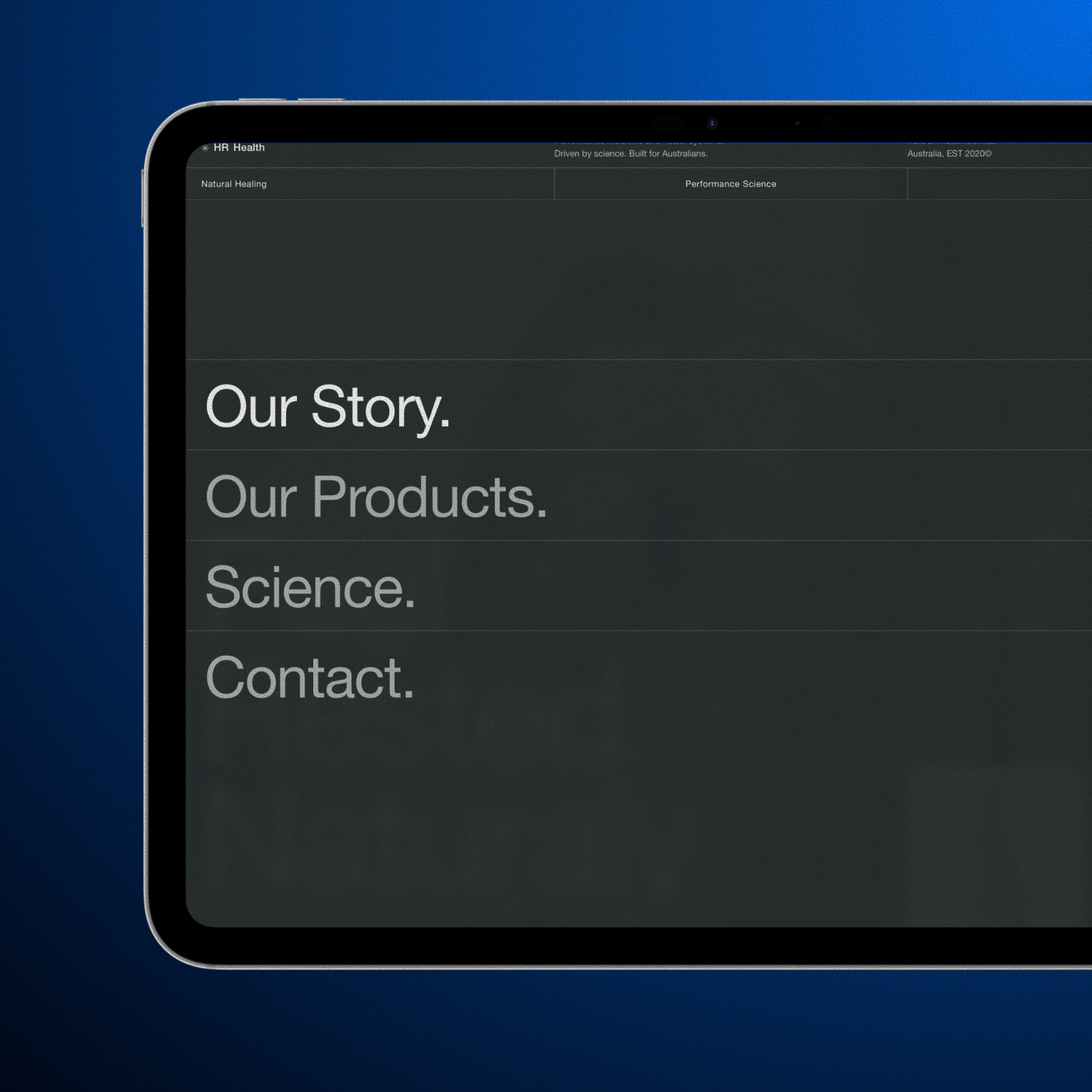 Brand story and mission framing
