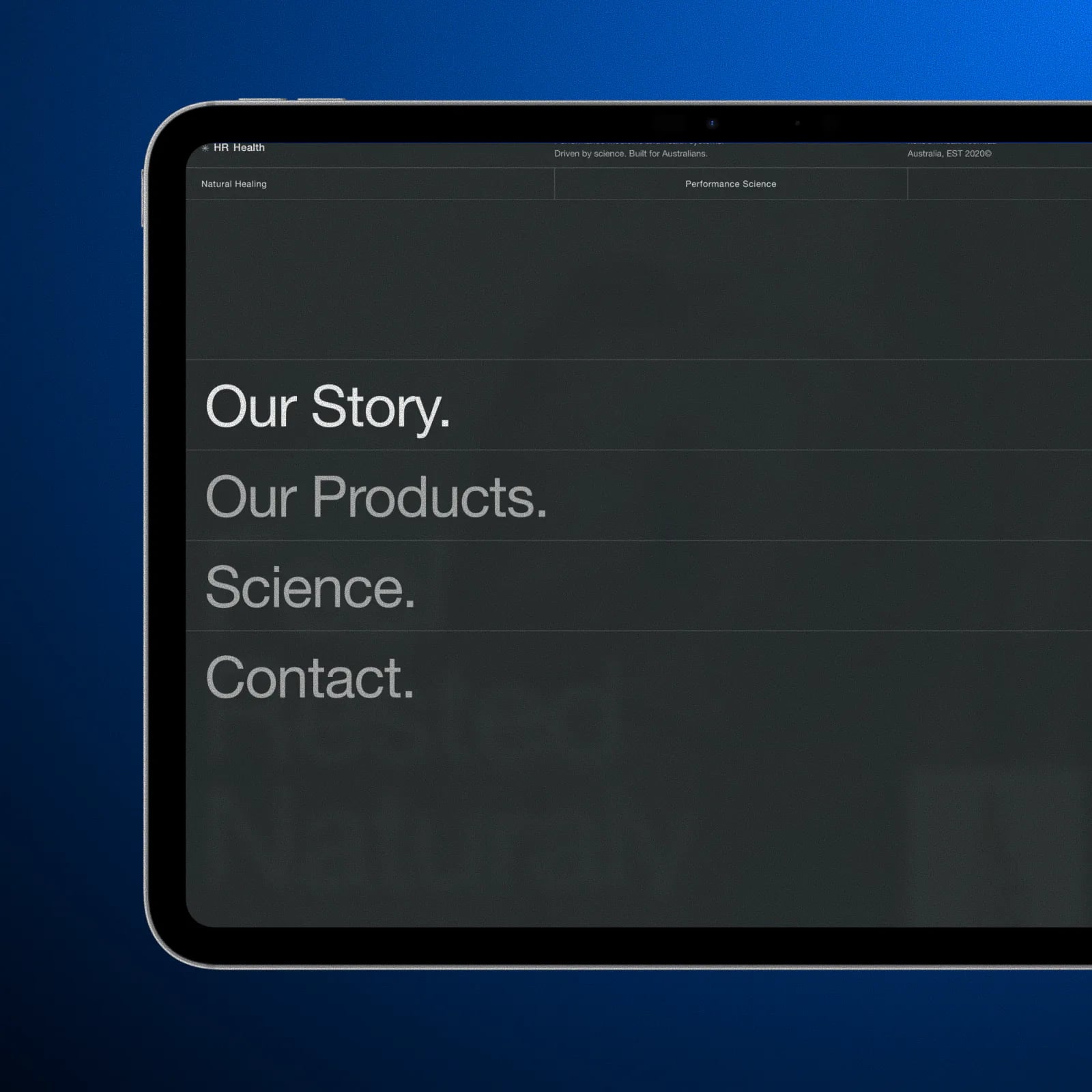 Brand story and mission framing